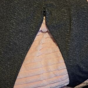 No Boundaries Charcoal Leggings with Soft Pink Accent